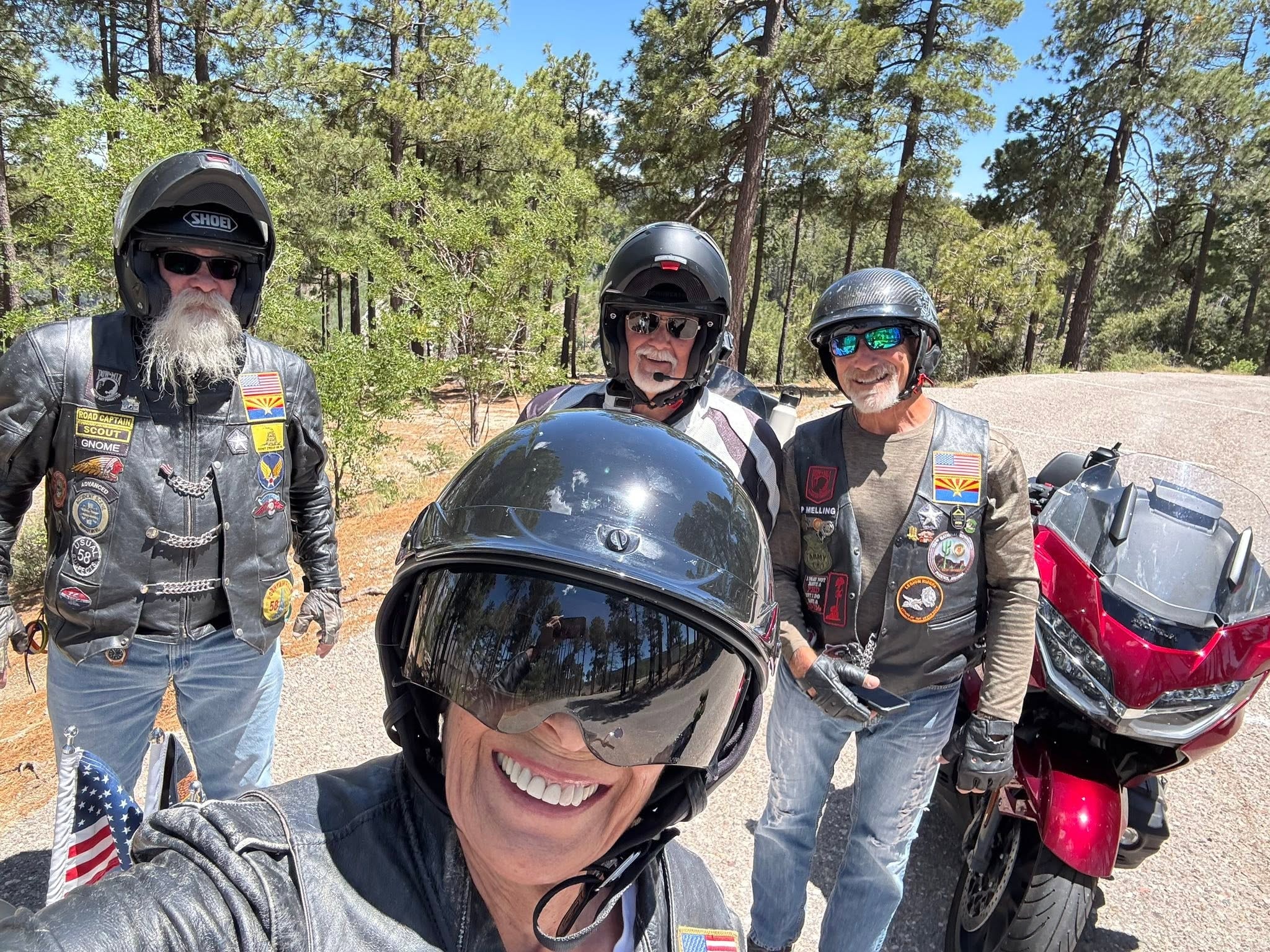 ALR riders selfie on a mountain ride