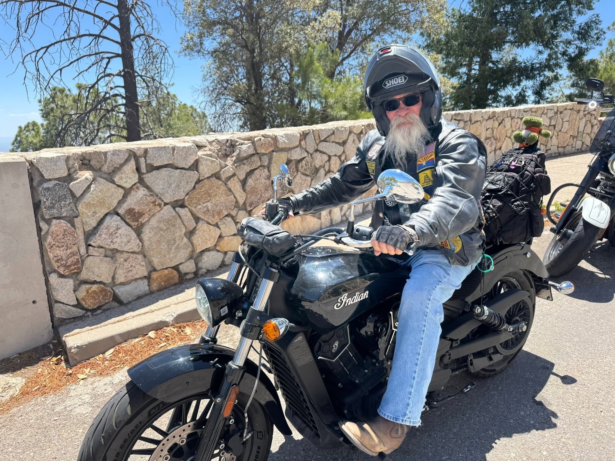 ALR rider on Indian motorcycle