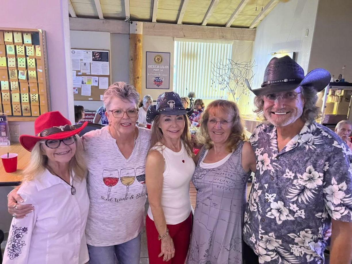 Auxiliary members at western themed Post 58 event