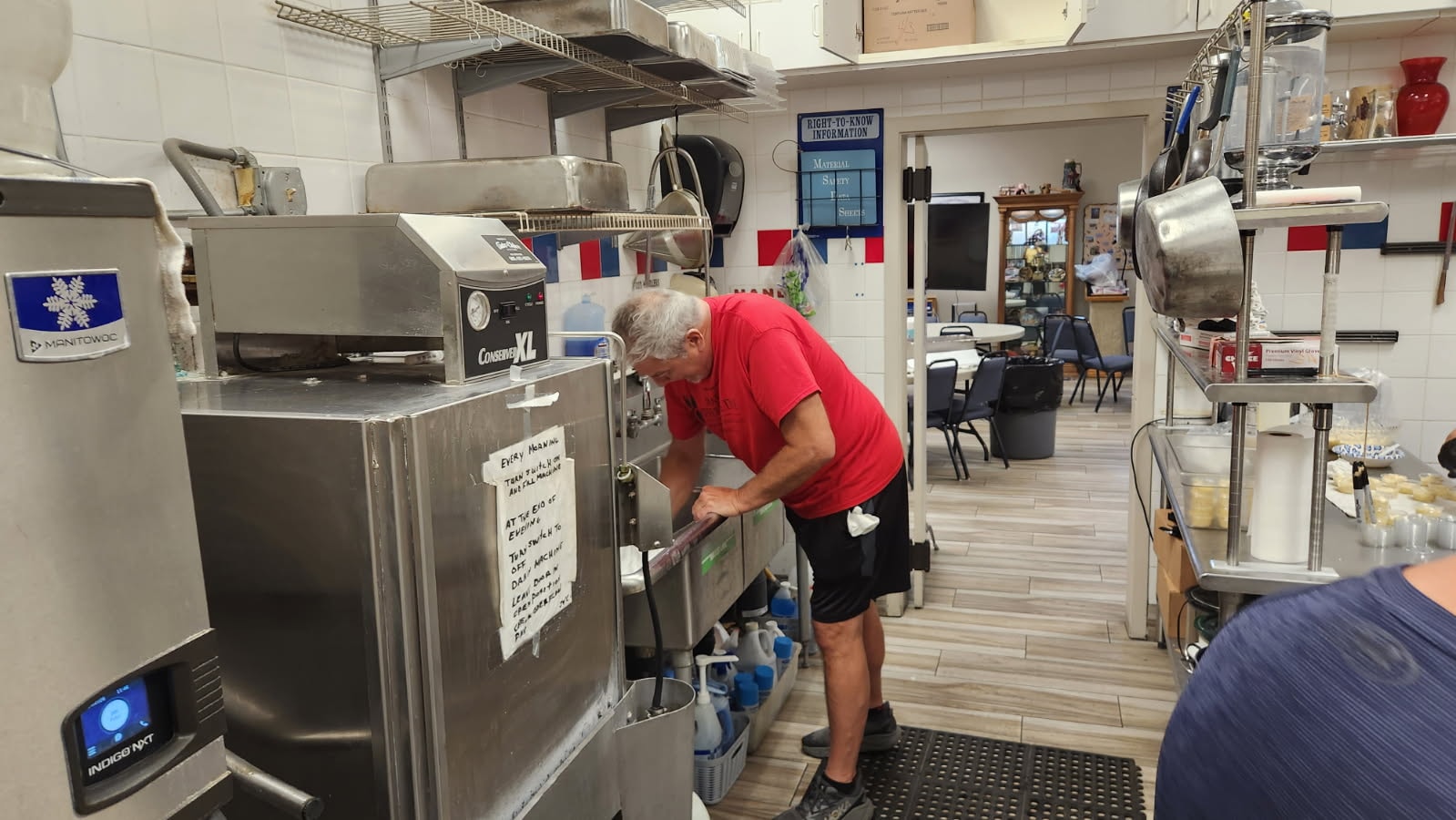 SAL member working in the kitchen