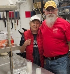 SAL volunteers in kitchen